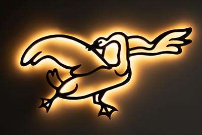 Swan by day and night